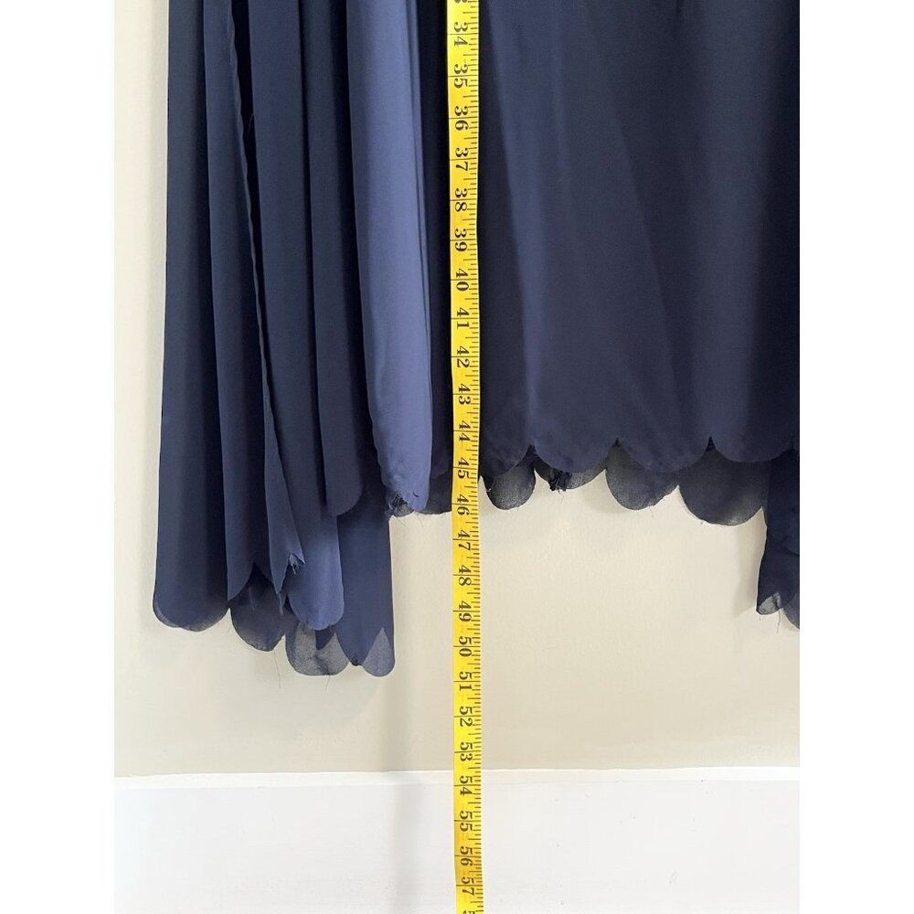 Dainty Jewells Cape Dress‎ Modest Navy Blue 3/4 Sleeve Elegant EventConservative - Picture 8 of 8